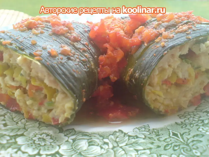 "голубцы"  из порея: шаг 9