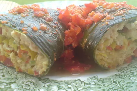 "голубцы"  из порея: шаг 9