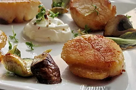 Морские гребешки с артишоками и маскарпоне: шаг 2