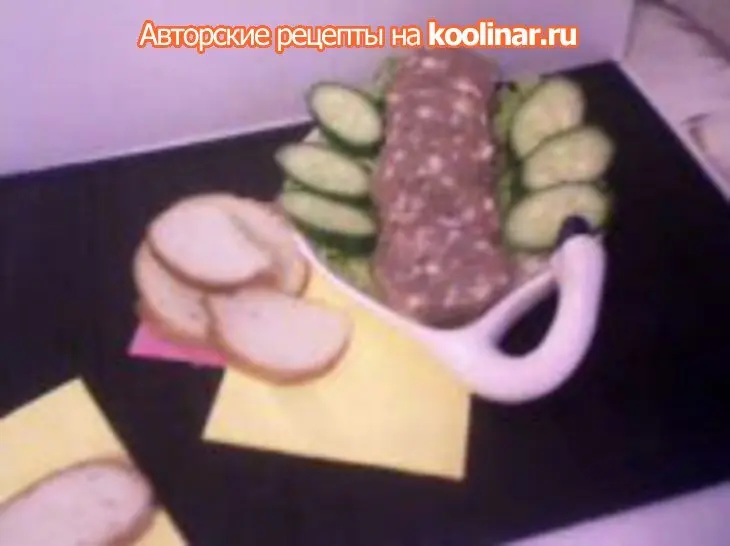 Колбаса мясная   паровая с желатином: шаг 2