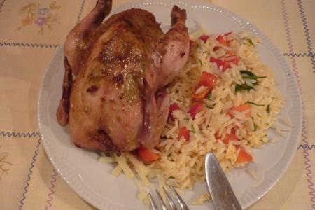 Лаймо-горчичные цыплята корнишоны  с рисовым гарниром (дуэль): шаг 11