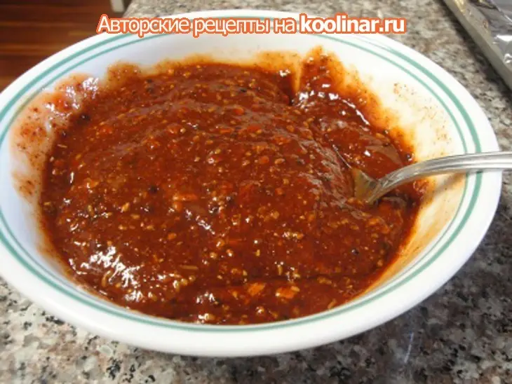 Мясо с картофелем и чесноком в духовке: шаг 3