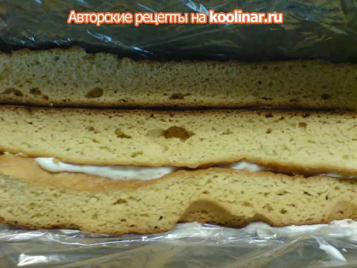 Торт "творожно-медовое полено": шаг 5