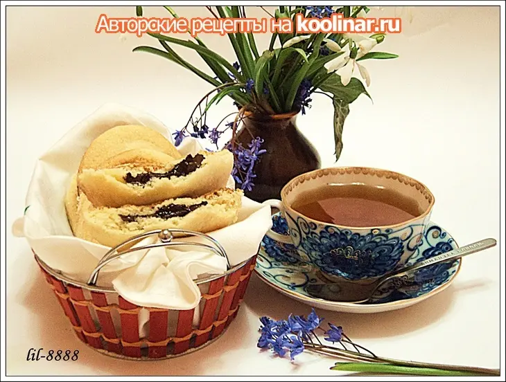 Печенье сахарное с шоколадной начинкой.: шаг 5