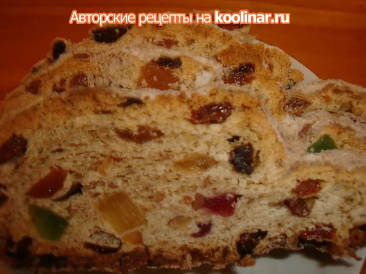 Традиционный немецкий рождественский пирог христштоллен к православной пасхе: шаг 13