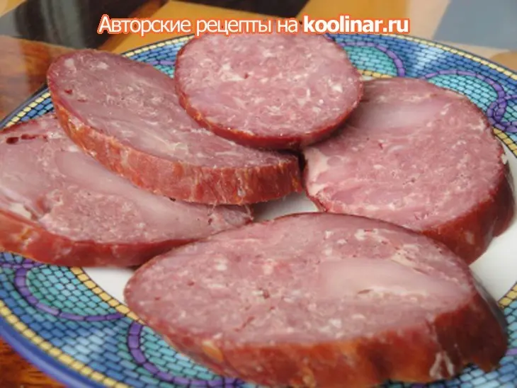 Колбаса говяжья-куриная: шаг 9
