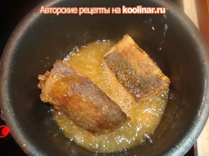 Жареный терпуг с морковно-луковым гарниром: шаг 6