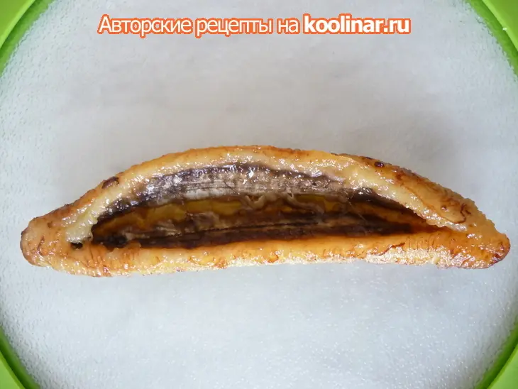 Банановые лодочки с начинкой: шаг 2