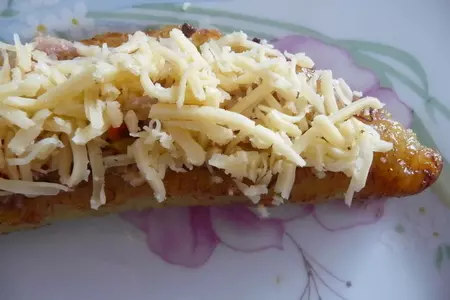 Банановые лодочки с начинкой: шаг 7