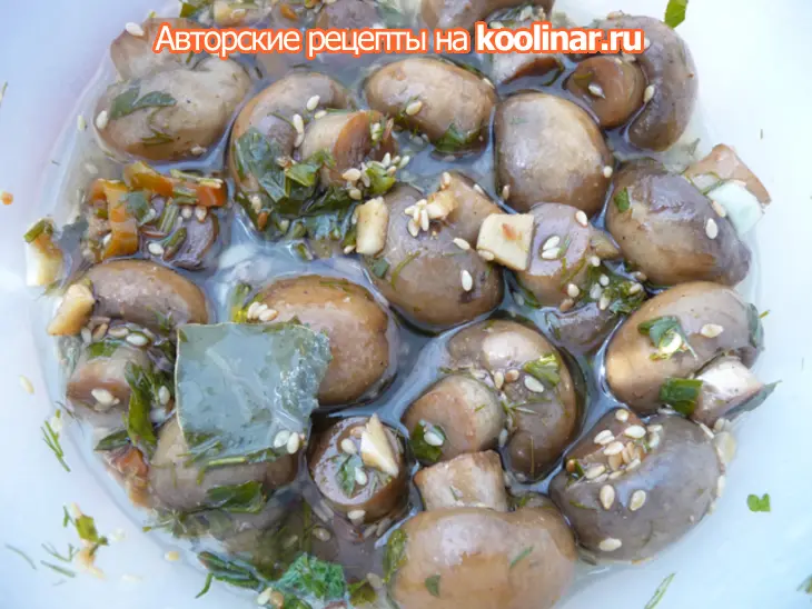 Шампиньоны по-корейски: шаг 5