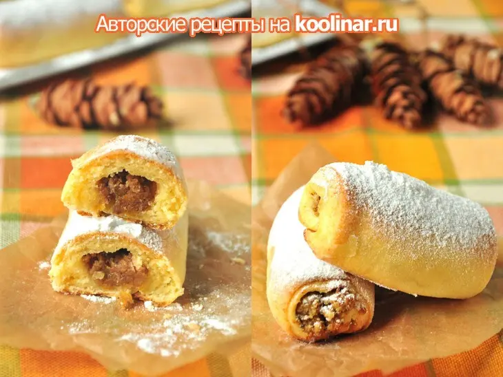 Творожные "пальчики" с начинкой из кураги: шаг 2