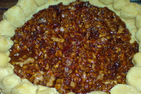 Яблочный пирог-крамбл с карамелизированными орехами: шаг 6