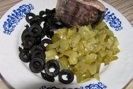 "красные башмачки" с тунцом: шаг 1