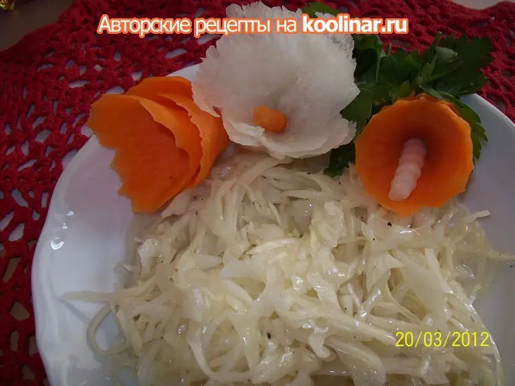 Салат капустный быстрый.простейший.: шаг 2