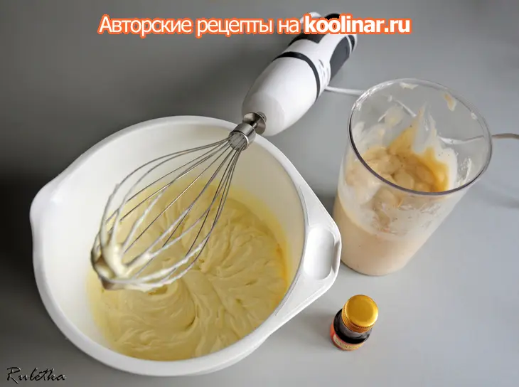 Торт с банановым муссом и хрусткой шоколадно-ореховой прослойкой "галлея": шаг 18