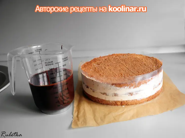 Торт с банановым муссом и хрусткой шоколадно-ореховой прослойкой "галлея": шаг 27