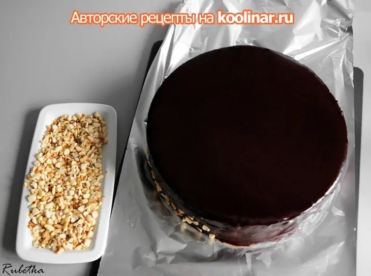 Торт с банановым муссом и хрусткой шоколадно-ореховой прослойкой "галлея": шаг 28