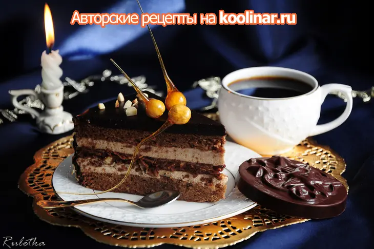 Торт с банановым муссом и хрусткой шоколадно-ореховой прослойкой "галлея": шаг 32