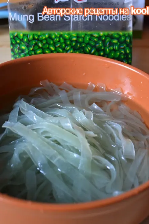"чап чой"бобовая лапша с овощами и курицей: шаг 4
