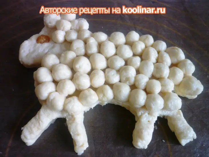 Пасхальный творожный агнец: шаг 2