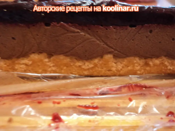 Пирожное с шоколадным муссом и твилем из кунжута.: шаг 6
