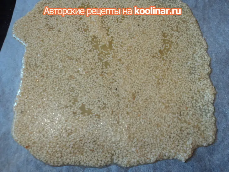 Пирожное с шоколадным муссом и твилем из кунжута.: шаг 7