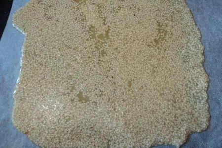 Пирожное с шоколадным муссом и твилем из кунжута.: шаг 7