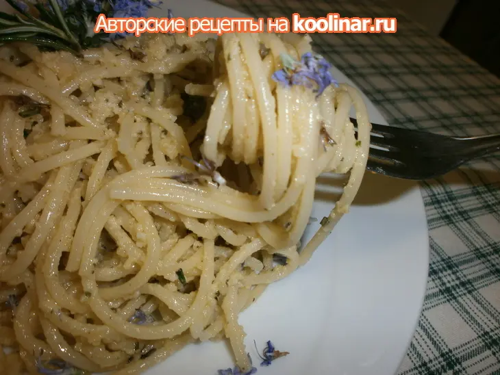 Спагетти с соусом из розмарина: шаг 3