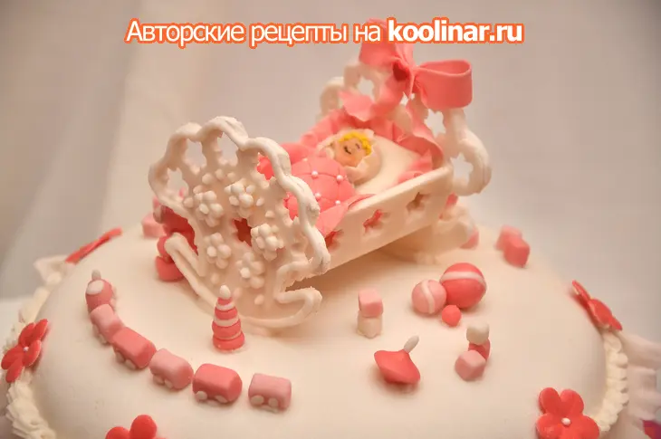 Торт "малышка" для малышки: шаг 16