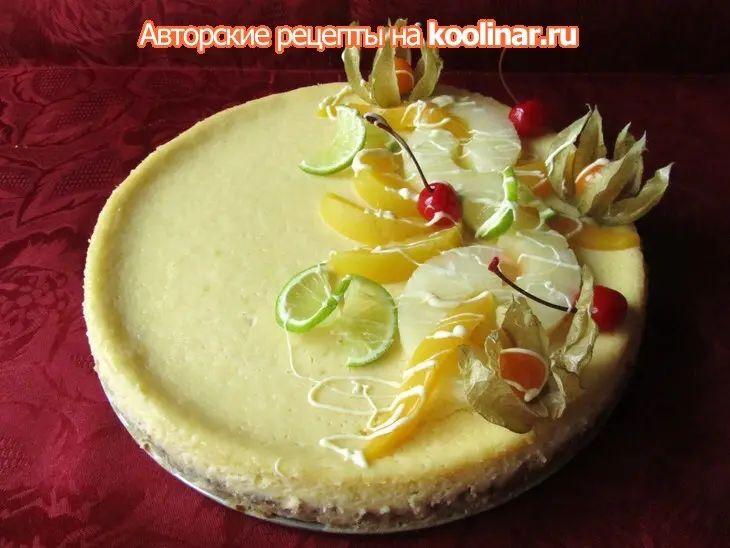 Лаймовый чизкейк: шаг 4