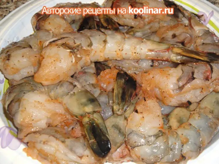 Креветки в беконе с чесноком на гриле: шаг 3