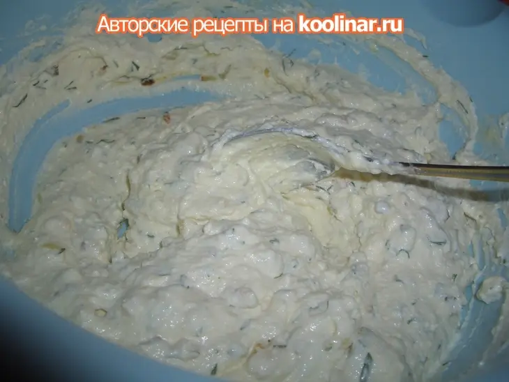 Творожные оладьи с луком: шаг 5