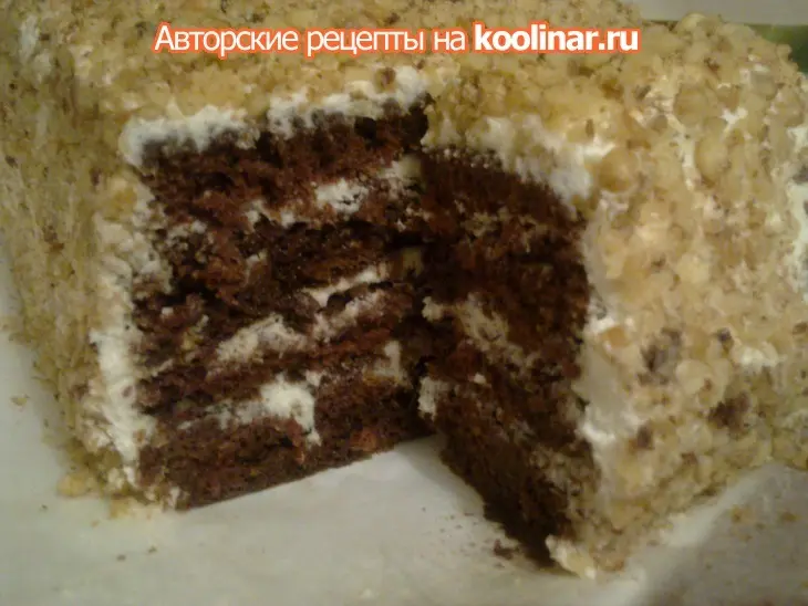 Сливочно-кофейный торт: шаг 7