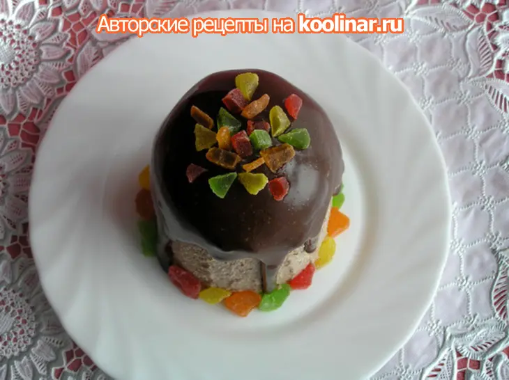 Шоколадная творожная пасха: шаг 9