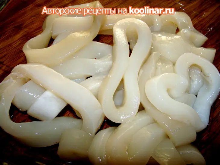 Кальмары в кляре ( calamares a la romana ): шаг 1