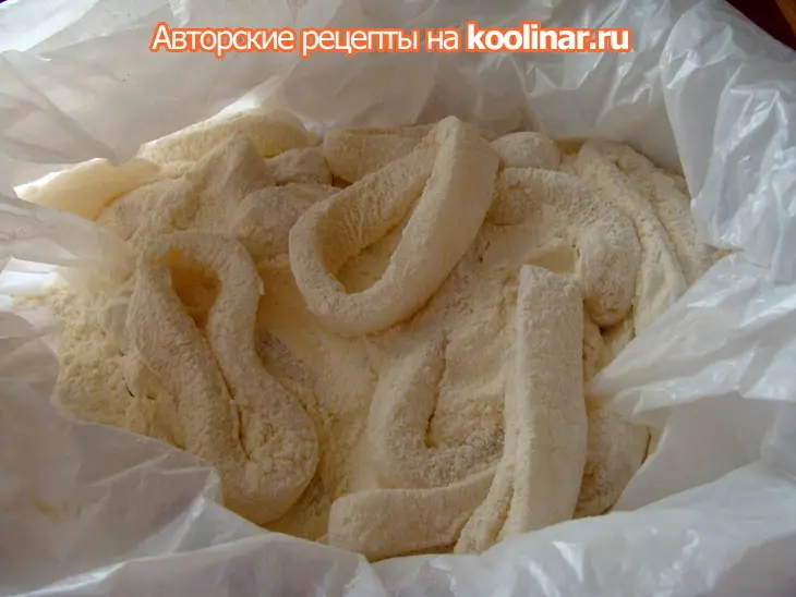 Кальмары в кляре ( calamares a la romana ): шаг 3