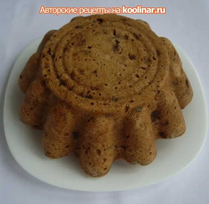 Кекс с сухофруктами и орехами на водяной бане: шаг 20