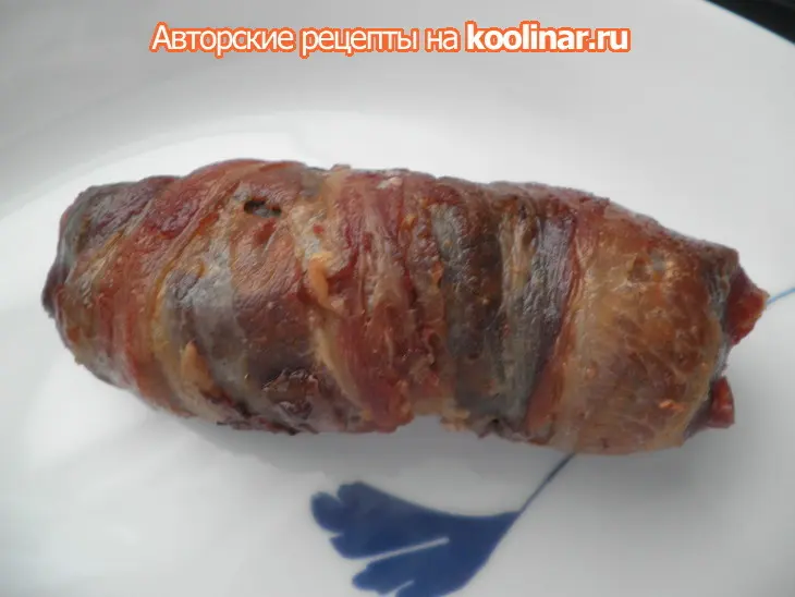 Мясные рулетики в беконе + экспериментальный соус с трюфелем: шаг 11