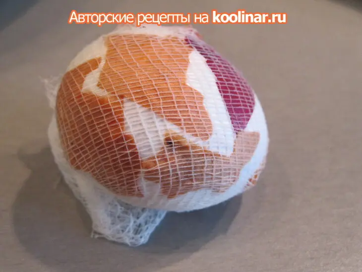 Пасхальные яйца "мраморные крашенки".: шаг 2