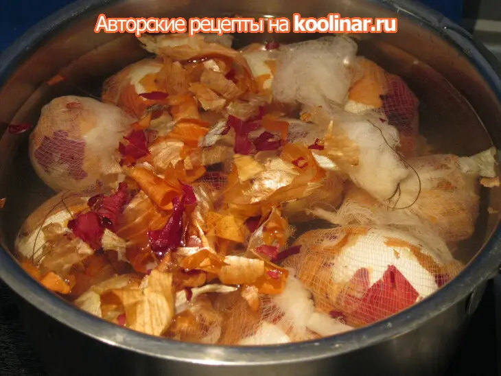 Пасхальные яйца "мраморные крашенки".: шаг 3