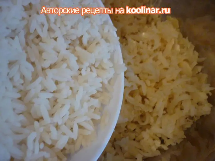 Картофельные котлеты с рисом: шаг 1