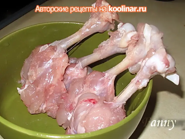 Фаршированные куриные крылья: шаг 2