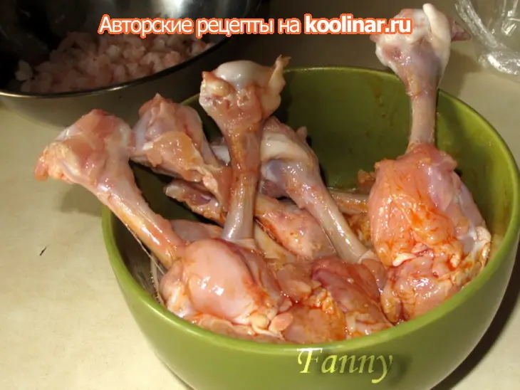 Фаршированные куриные крылья: шаг 4
