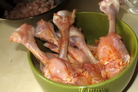 Фаршированные куриные крылья: шаг 4