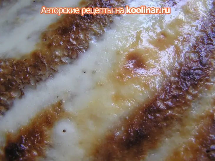 Блинчики, фаршированные творогом с вишней ,запеченные в сметанном креме «вишневый сад».: шаг 7