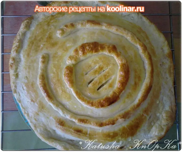 Слоёный пирог с фаршем и картошкой: шаг 13