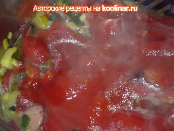 Айнтопф с фасолью и колбасками: шаг 4