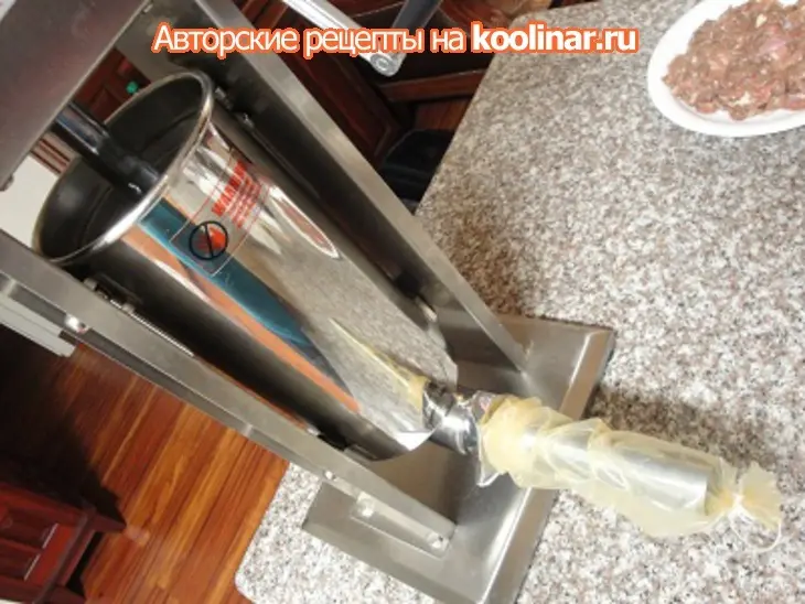 Колбаса  гавайская: шаг 4