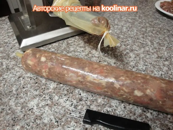 Колбаса  гавайская: шаг 5