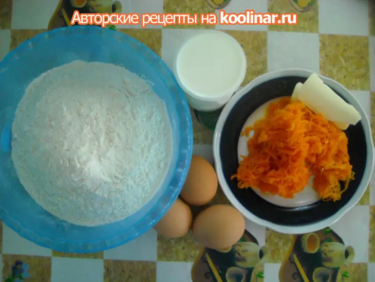Кулич морковный: шаг 1